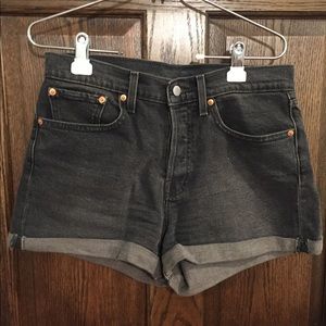 Levi’s Gray Denim Cuffed Shorts